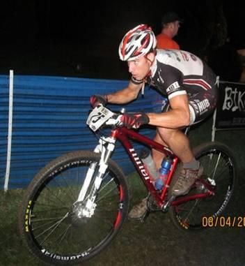 Reid Peacock pushes the paces under the lights at the short track at the North Carolina round of the Triple Crown East
