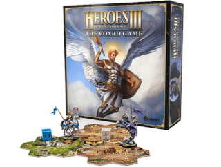 Heroes of M ight and Magic 3 Board Game Box and Pieces