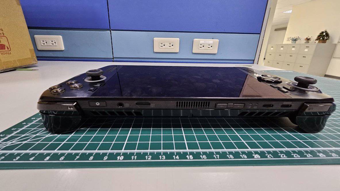 Leaked Asus ROG Ally 2 gaming handheld on table