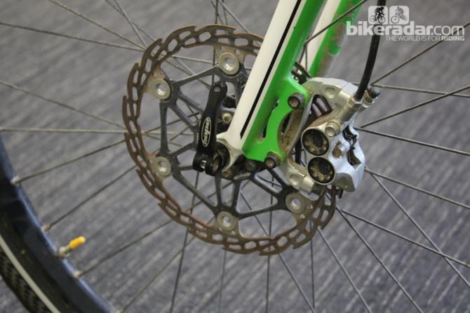 Hope M4 Evo front disc brake and floating rotor
