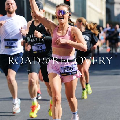 Ally Head running the London Landmarks Half Marathon