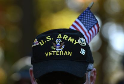 Gulf War veteran Bill Virill wears a U.S. Army Veteran cap.