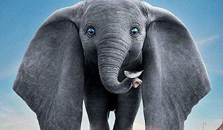 Dumbo holding a feather on his trunk