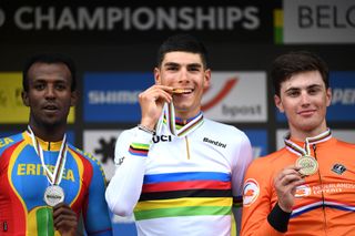 En 2021, Girmay se convirtió en el primer ciclista negro africano en terminar en el podio en el Campeonato Mundial de Ruta UCI cuando terminó segundo en la carrera de ruta Sub-23.