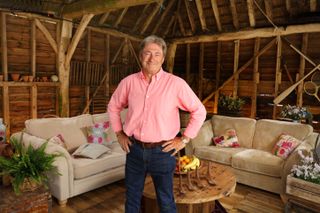 Alan Titchmarsh posing for a press shot of Love Your Weekend with Alan Titchmarsh