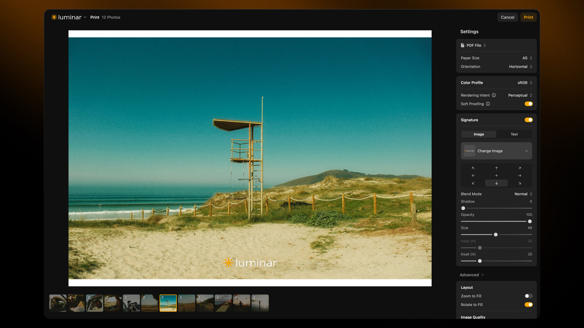Luminar screenshot showing the 2026 Fall Update