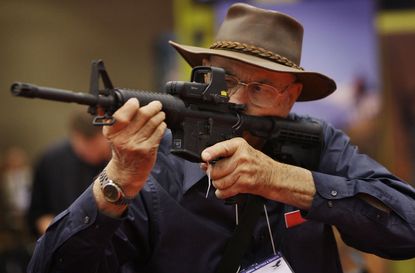 An NRA member at the annual meeting.