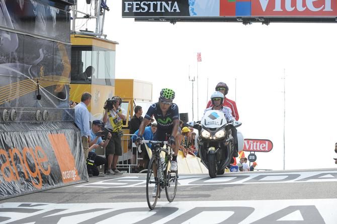 Nairo Quintana (Movistar) was not able to win on the Ventoux, but took the white jersey