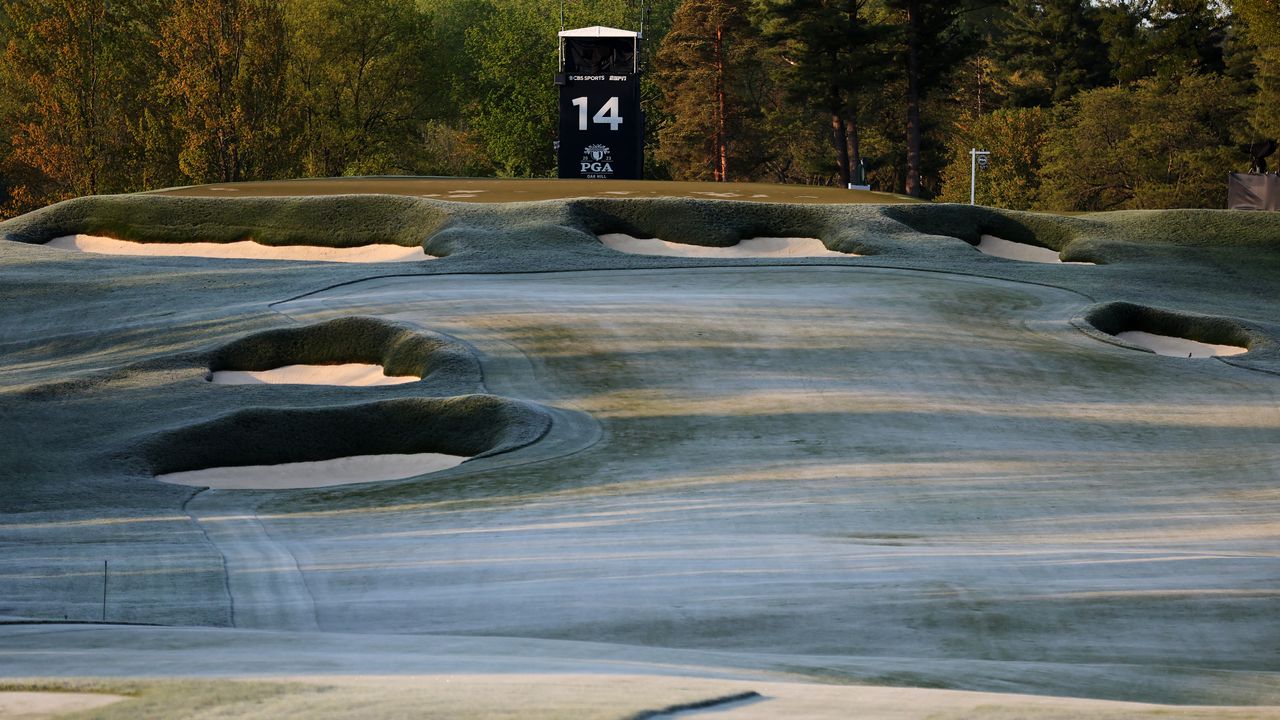 Oak Hill covered in frost ahead of the first round of the 2023 PGA Championship