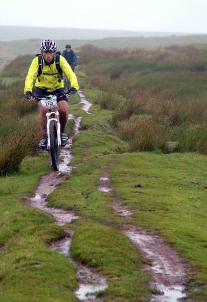 It rained all day for this TransWales racer