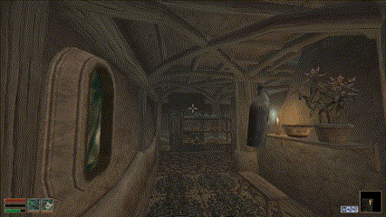 A short gif of a physics mod in Morrowind.