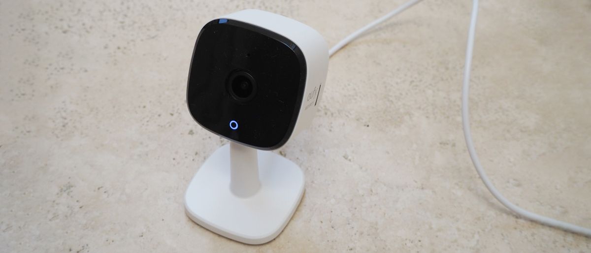 Eufy Indoor Cam C120 on a marbled surface