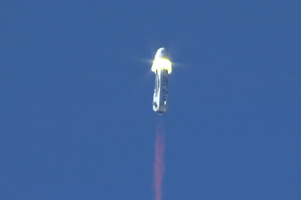 New Shepard Capsule Separates During Escape Test