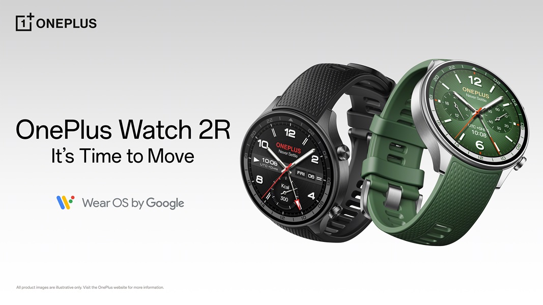 OnePlus Watch 2R is a light, classic-styled chronometer designed for an active life