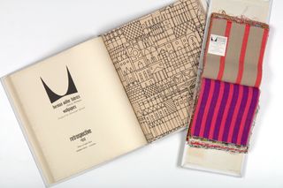 Original sample books containing Alexander Girard's upholstery designs