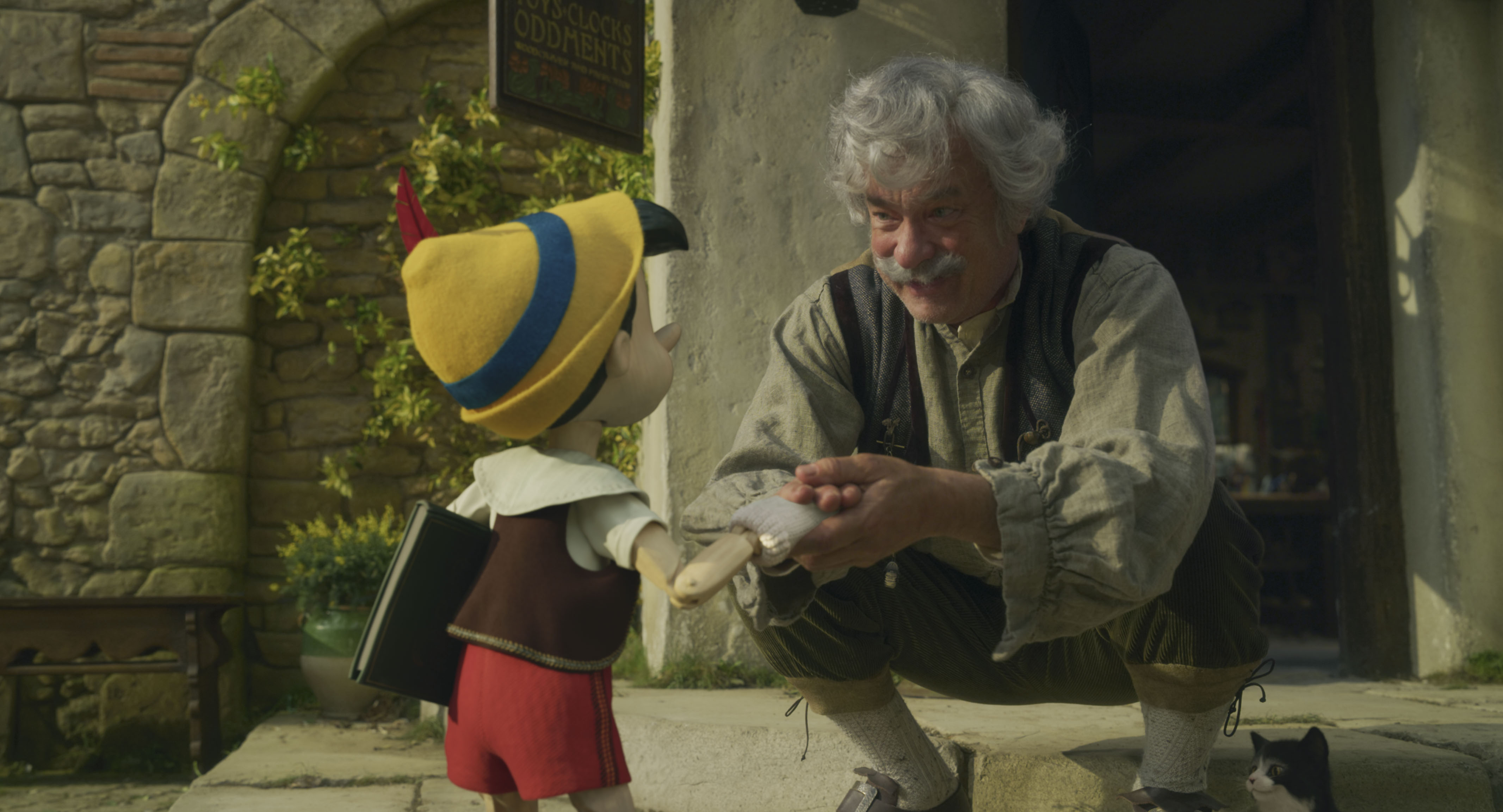 Tom Hanks is perfectly cast as Geppetto.