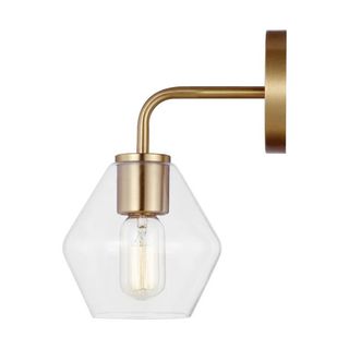 Modern brass bathroom wall light