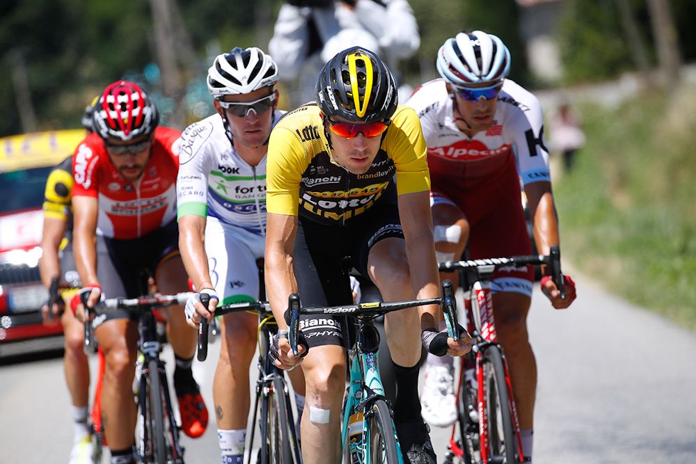 Timo Roosen in the breakaway during stage 14