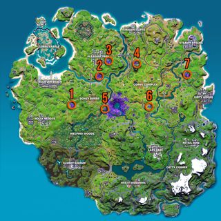 Fortnite scanners in the Alien Biome locations