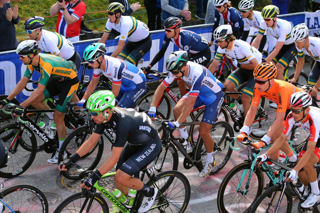 Cycling: 90th Road World Championships 2017 / Men Elite Road Race
Peter SAGAN (SVK)/ Tejay VAN GARDEREN (USA)/ Michael MATTHEWS (AUS)/
Bergen - Bergen (276,5km) / RR / Bergen / RWC / &Acirc;&copy; Tim De Waele