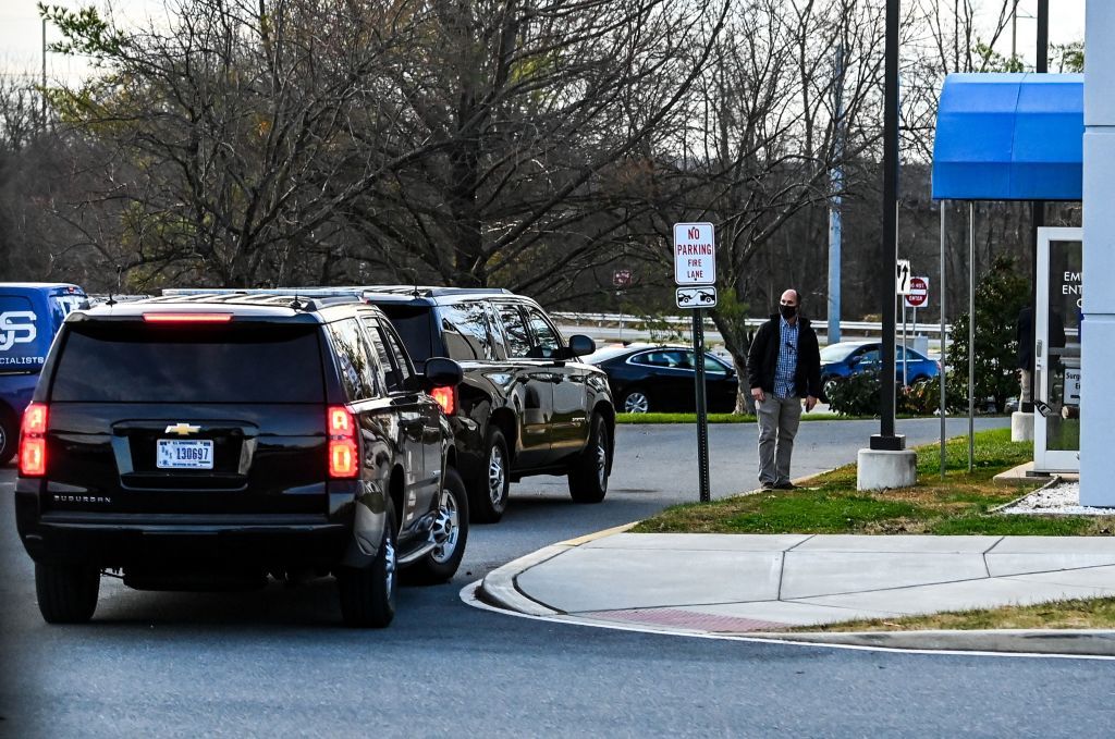 Joe Biden at a clinic