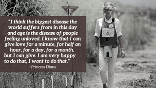 Princess Diana in a landmine in Angola - quote
