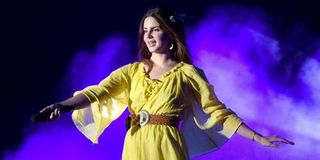 Lana Del Rey on stage.