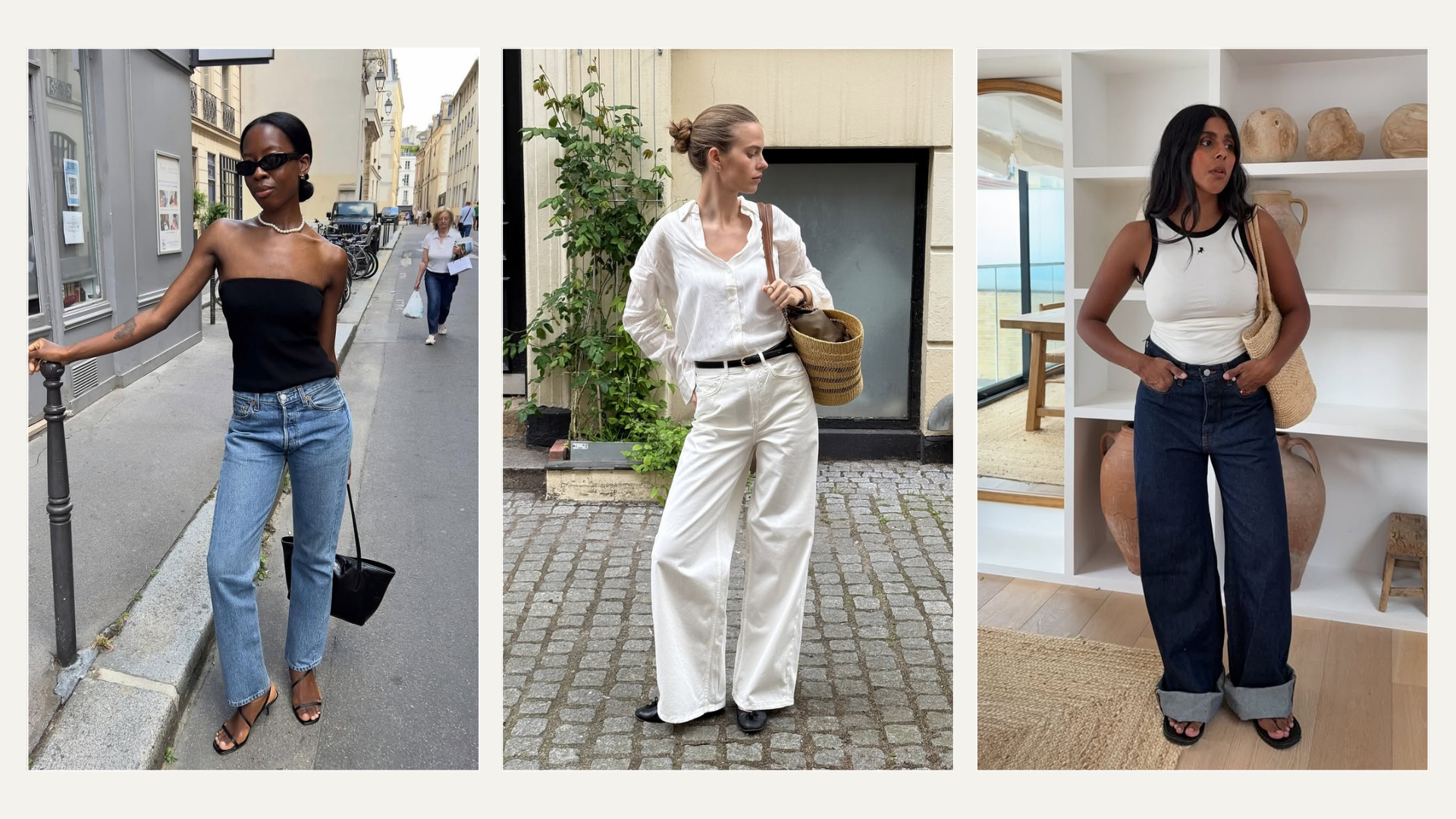 Three alternative options to dated summer jeans trends