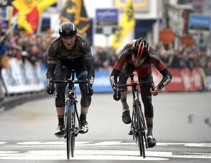 Ian Stannard (Team Sky) and Greg Van Avermaet (BMC Racing Team)