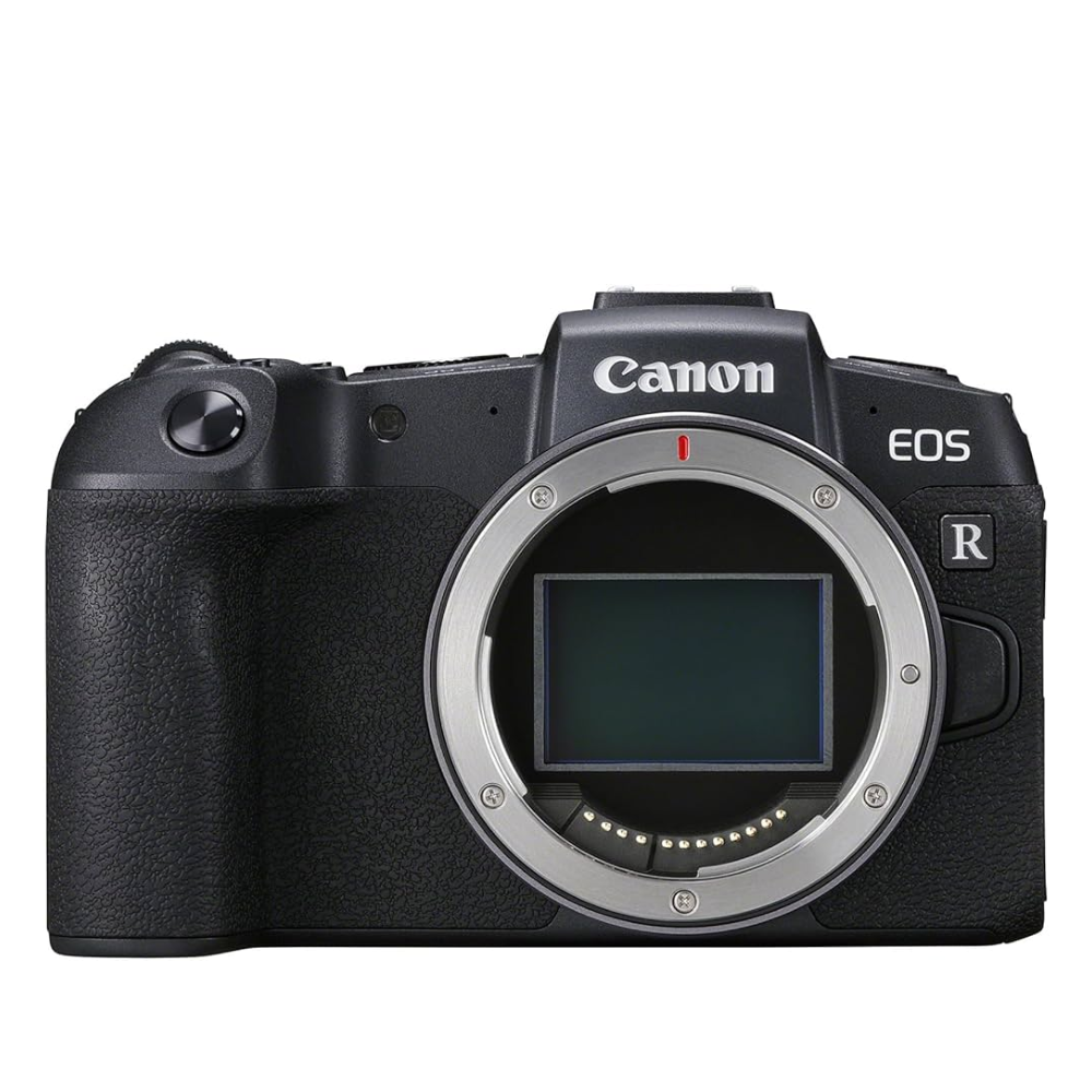 Canon EOS RP mirrorless camera on a white background