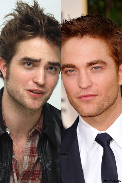 Robert Pattinson - PICS! Robert Pattinson debuts dyed new &#039;do - Robert Pattinson - Golden Globes - Twilight - Twilight Breaking Dawn - Breaking Dawn - Robert Pattinson Golden Globes - Robert Pattinson hair - Robert Pattinson red hair - Celebrity News - Ma