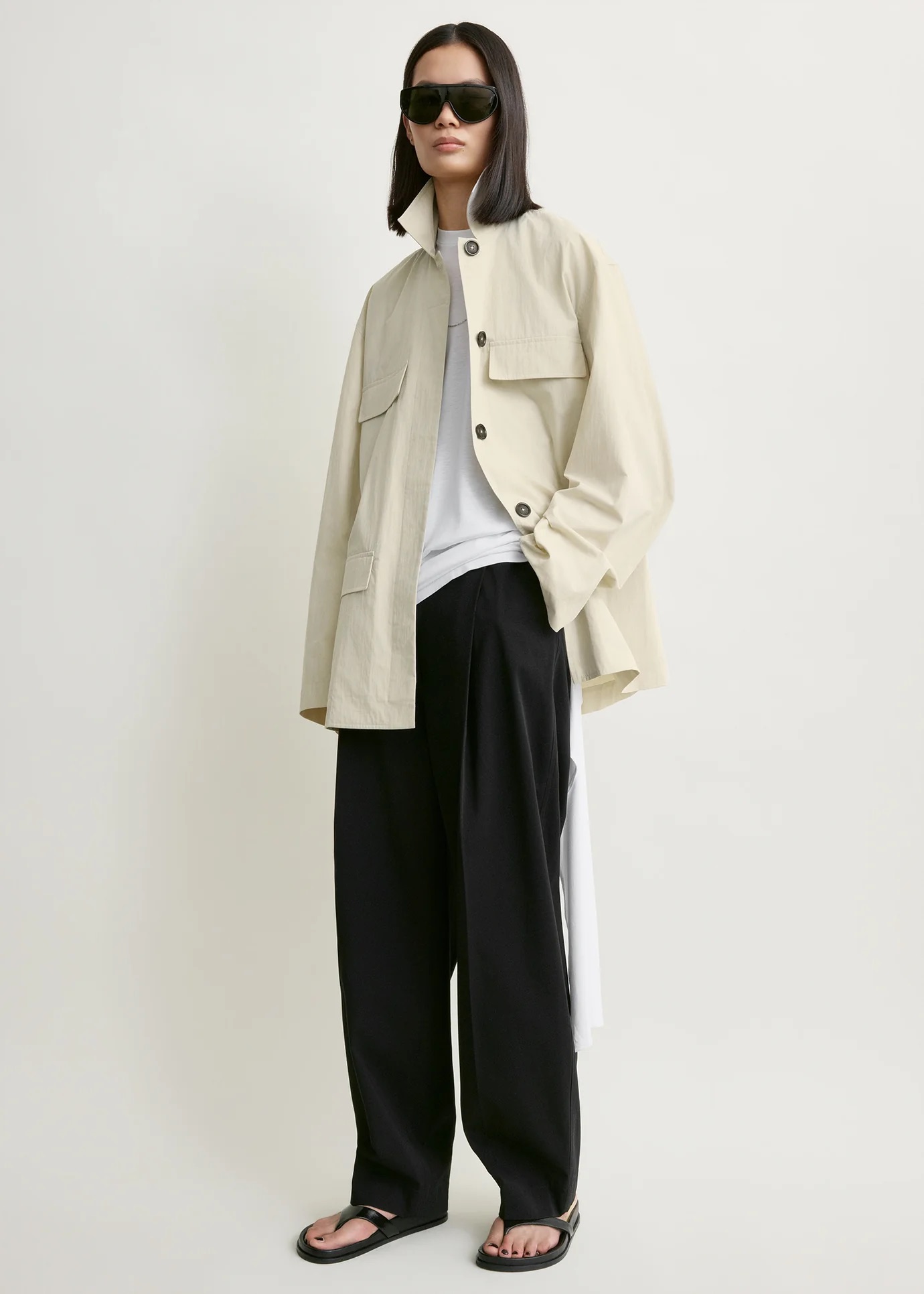 Toteme, Collared Drawstring Jacket
