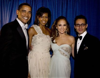 Jennifer Lopez and Marc Anthony With Barack Obama