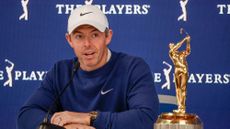 Rory McIlroy speaks to the press at The Players Championship