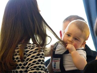 Kate Middleton and Prince George in New Zealand