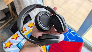 Removing the sport headphone ear cushion for cleaning