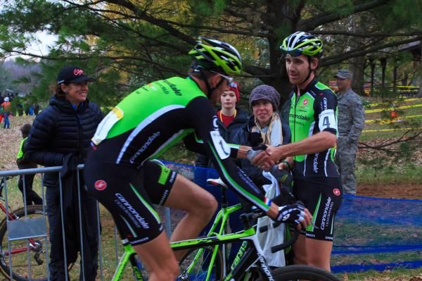 Ryan Trebon and Jamey Driscoll celebrate their success