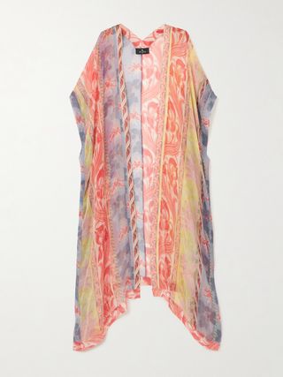 Printed Crepon Coverup