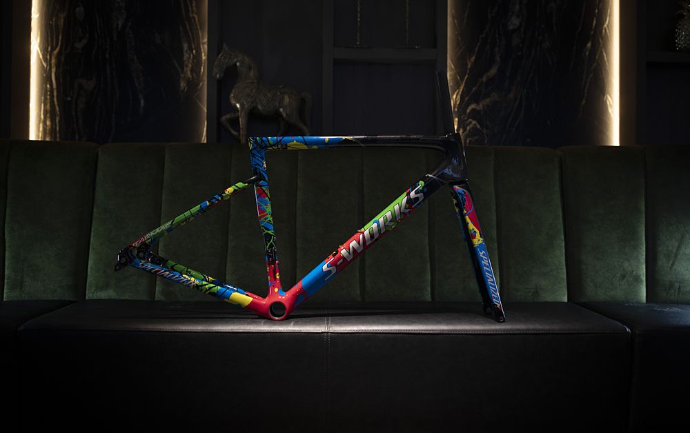 Anna van der Breggen's world champion Specialized Tarmac SL6 Disc