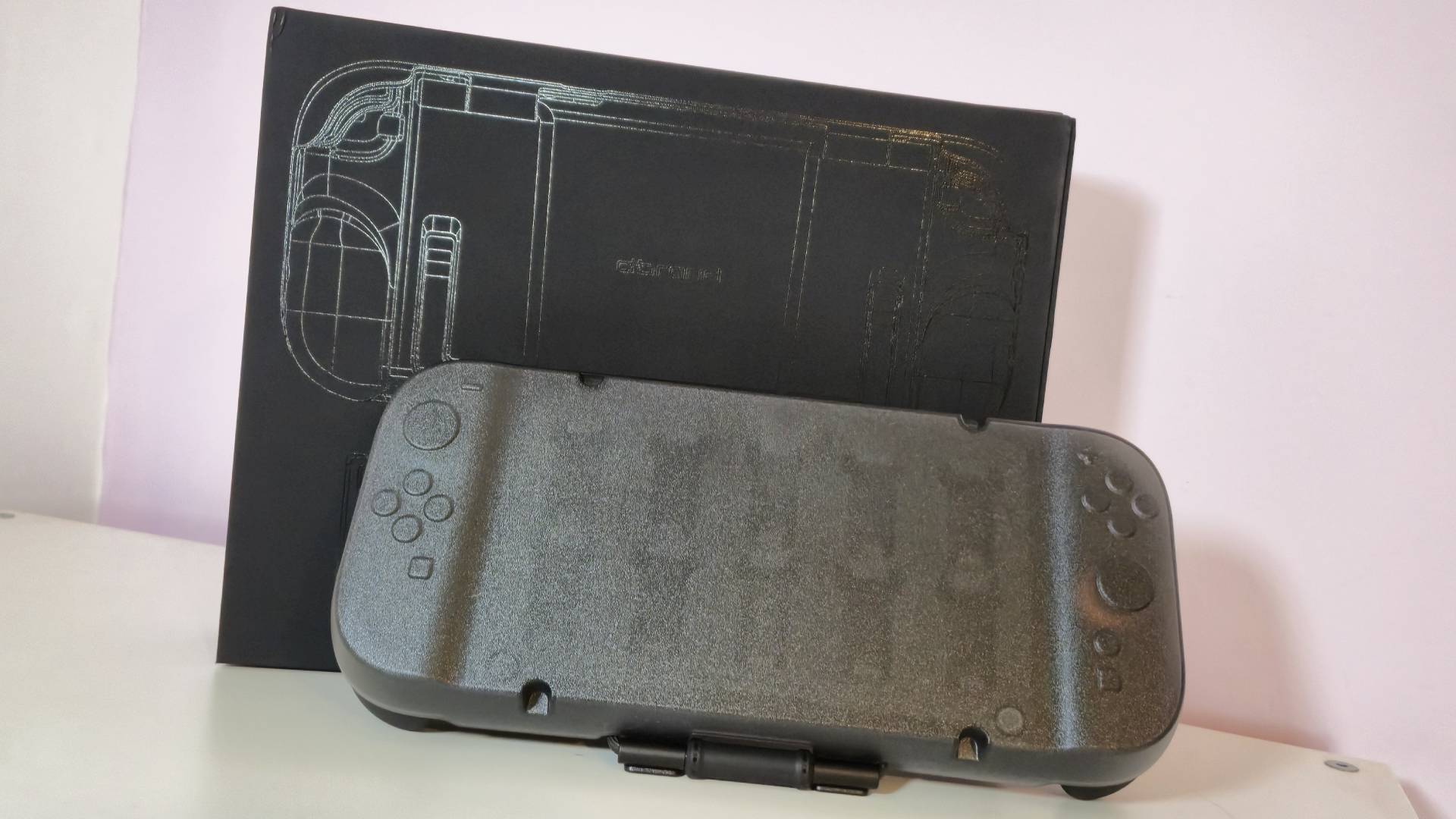 Photo taken by Rosalie Newcombe of the Dbrand Killswitch case on a Nintendo Switch 2.