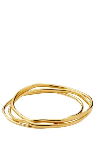 Missoma Trio Molten Ripple Bangle Set