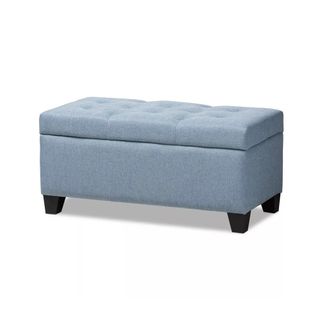 Modern And Contemporary Fabric Upholstered Storage Ottoman