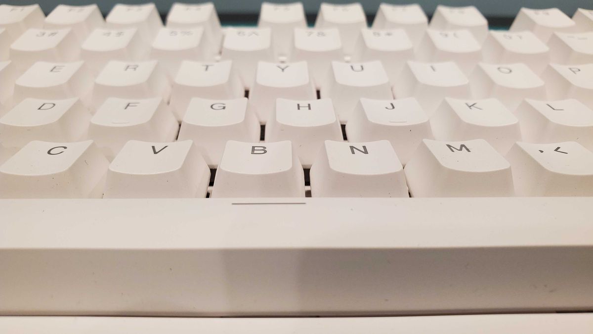 a white keyboard