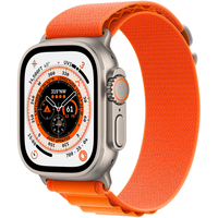 Apple Watch Ultra with orange Alpine Loop (S):  was £849