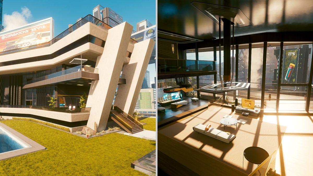 Someone has rebuilt the Edgerunners mansion in Cyberpunk 2077