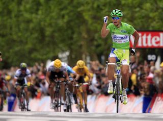 Peter Sagan wins stage three of the 2012 Tour de France