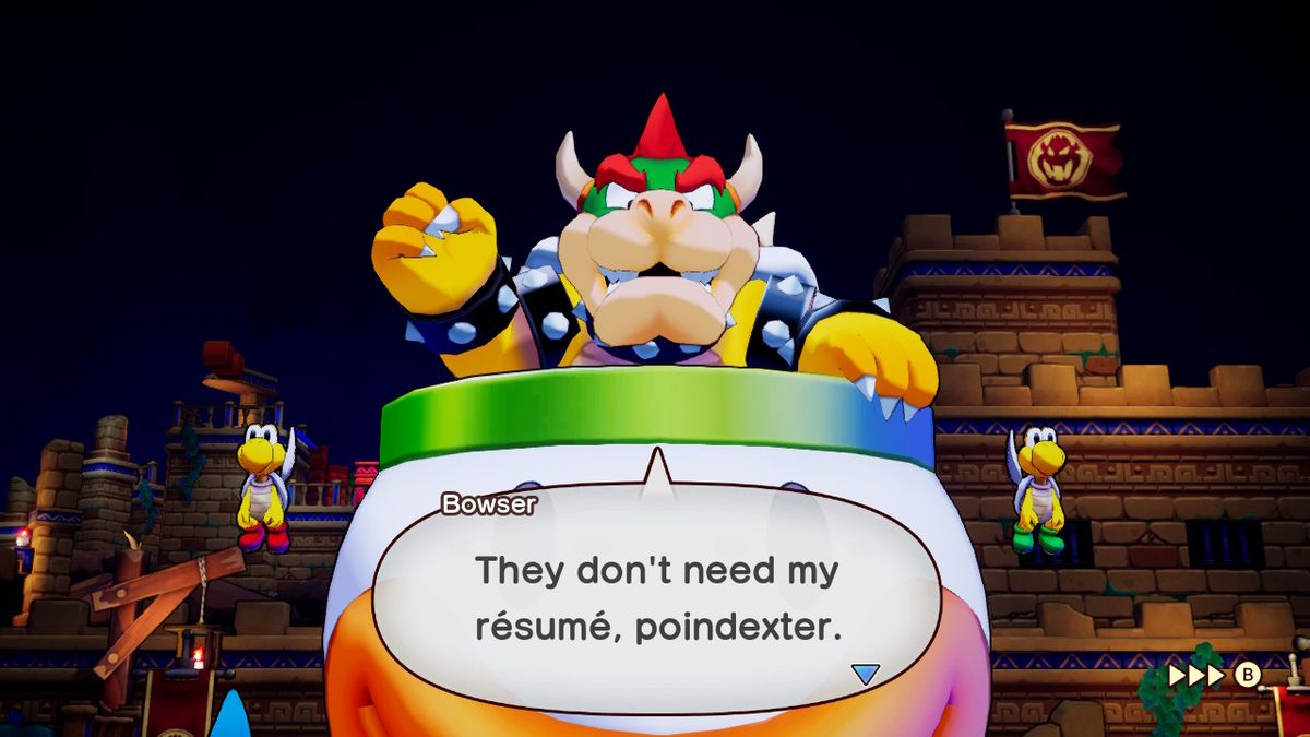 In-game screenshot from Mario &amp; Luigi: Brothership