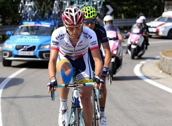 Tomasz Marczynski (Vacansoleil-DCM) leads the break.