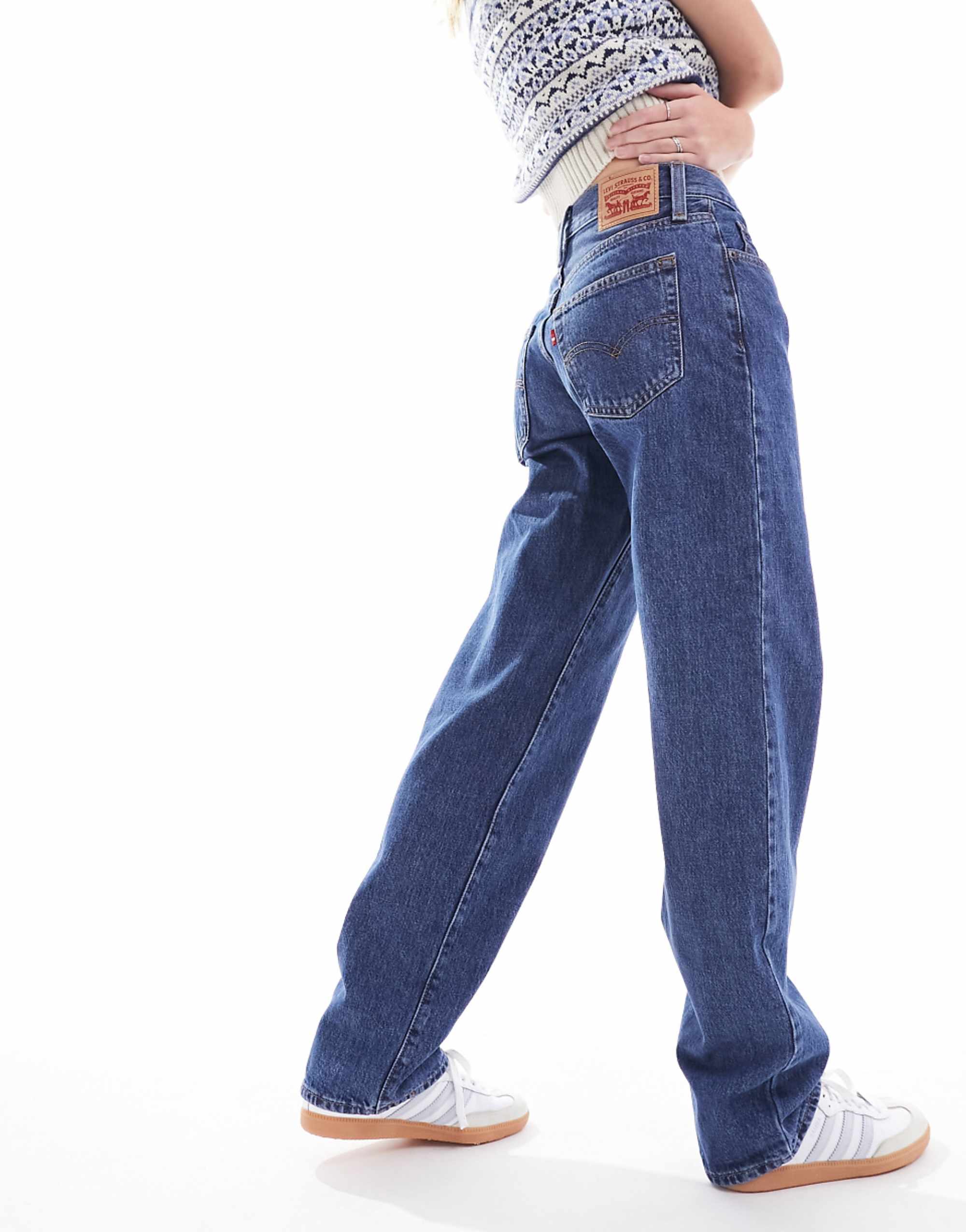 Levis 94 Baggy Fit Jeans in Mid Blue Wash