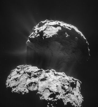 Comet 67P/Churyumov-Gerasimenko Flying Through Deep Space